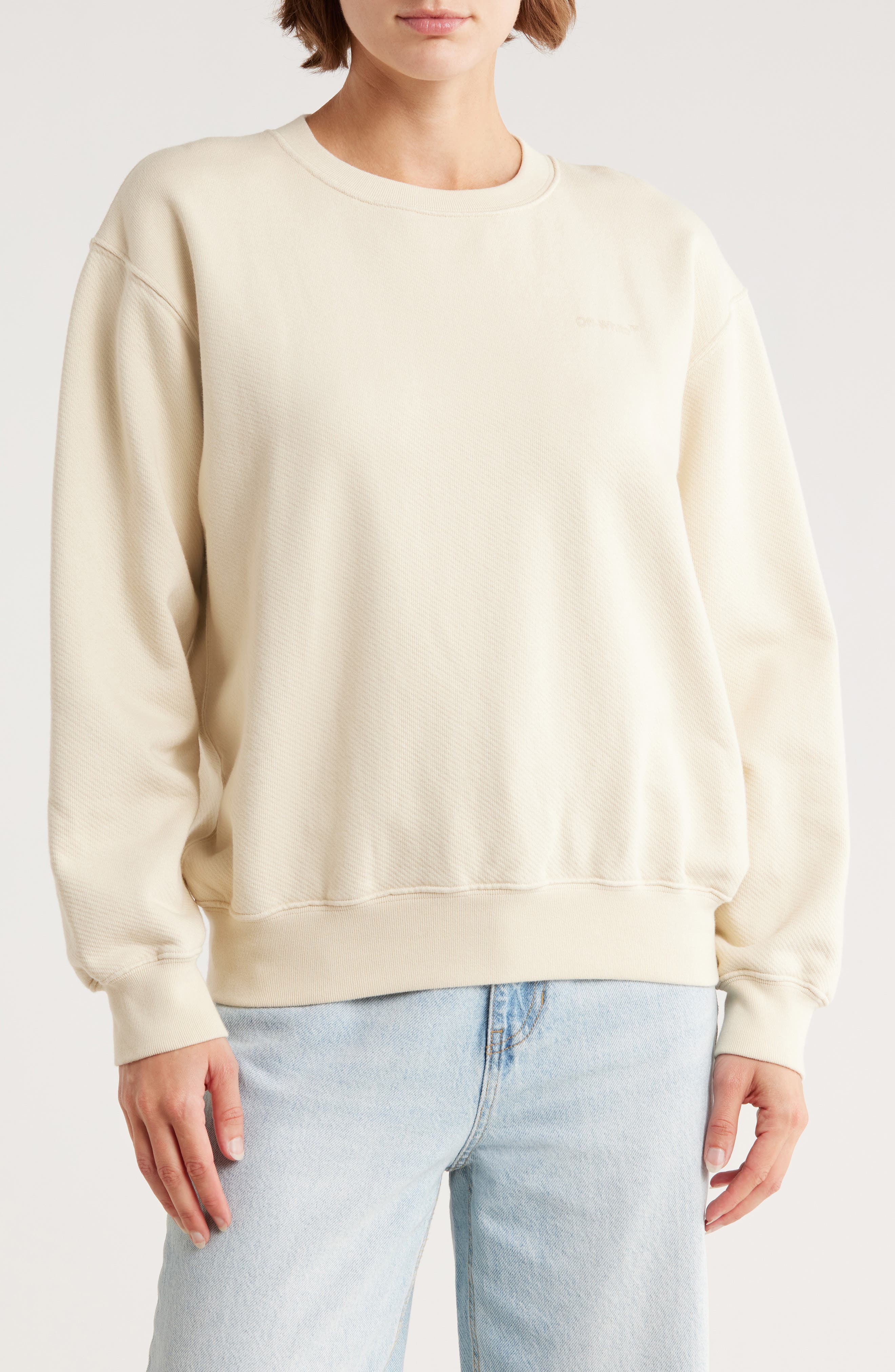 Off-White Diagonal Crewneck Sweatshirt
