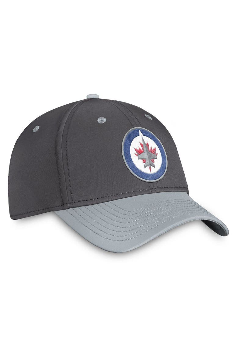 Men's Fanatics Branded Charcoal/Gray Winnipeg Jets Authentic Pro Home Ice Flex Hat, Alternate, color, Charcoal