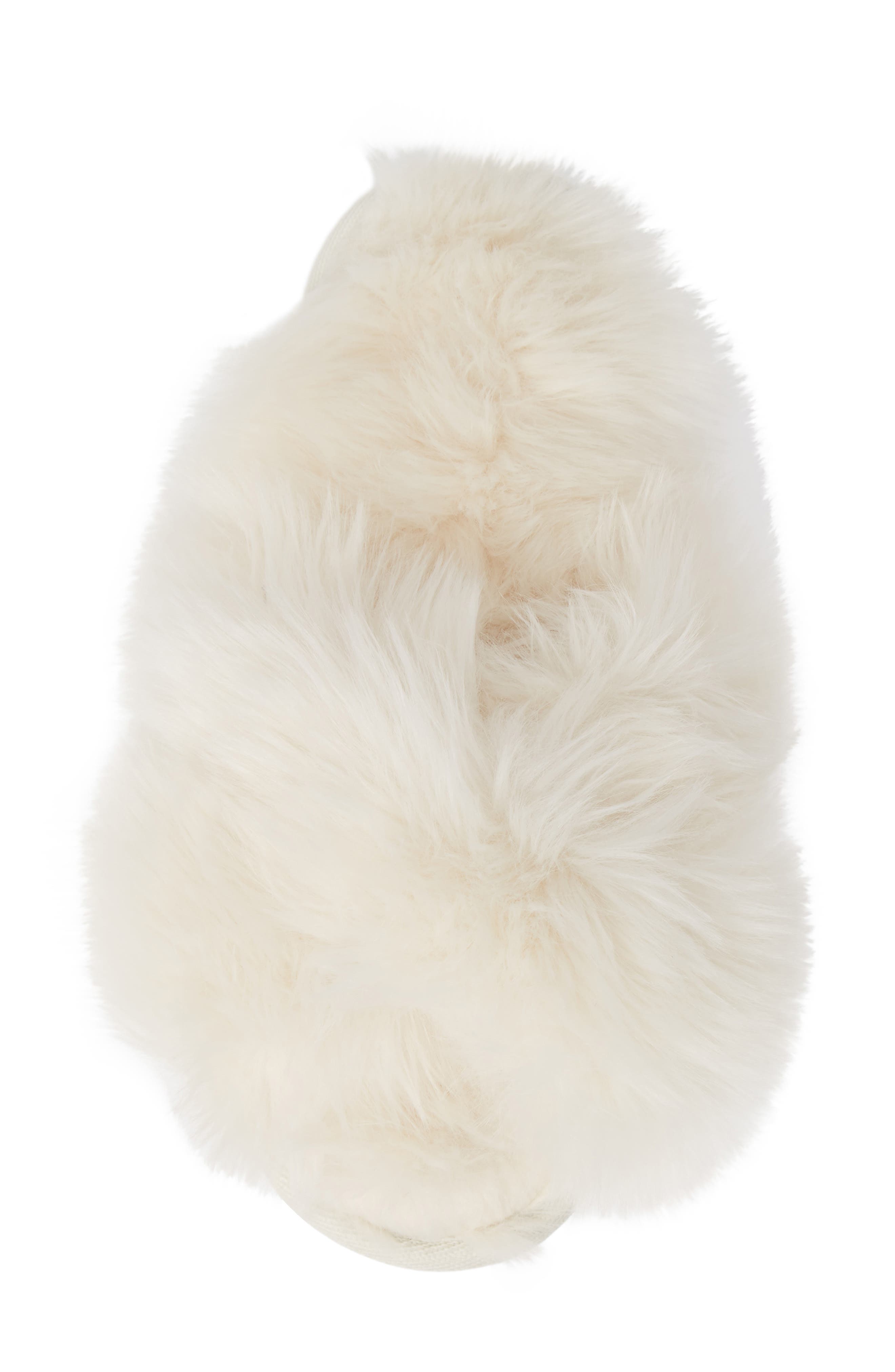Make + Model Cuddle Plush Faux Fur Scuff Slipper, Alternate, color, 