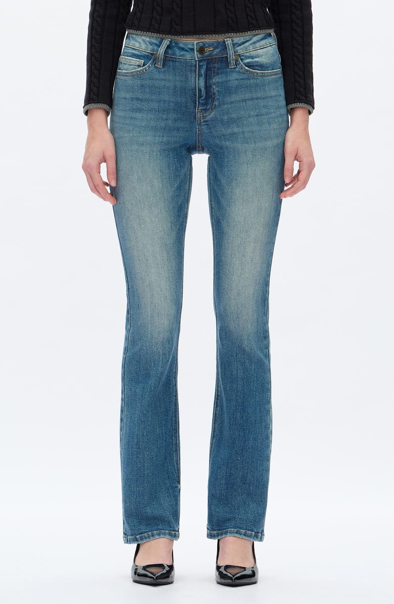 Bayeas Mid Rise Bootcut Jeans, Main, color, Retro Medium Blue