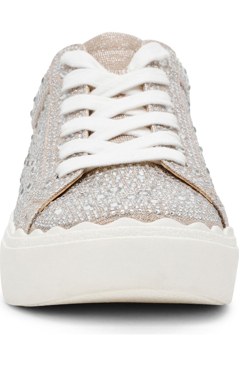 Anne Klein Carrie Crystal Encrusted Knit Sneaker, Alternate, color,