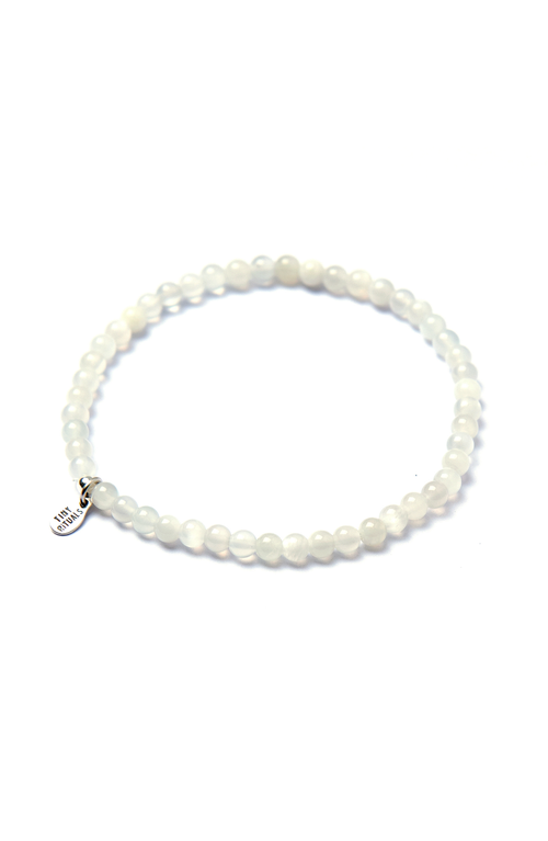 Tiny Rituals Moonstone Energy Bracelet In Off-white