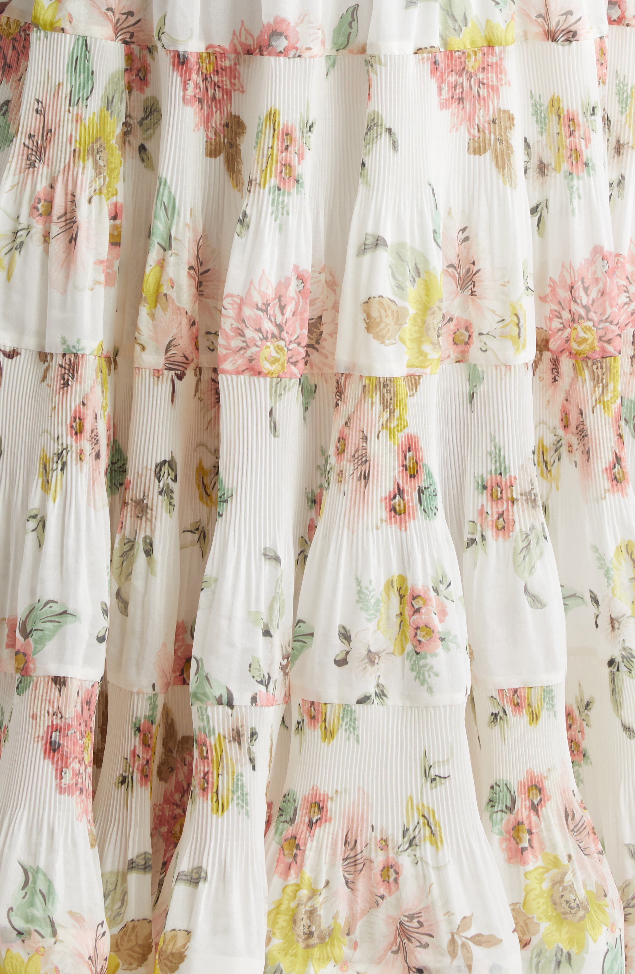charming rose pleated tiered midi dress Mauve Floral Print Dress - Pleated Midi Dress - Tiered Midi Dress