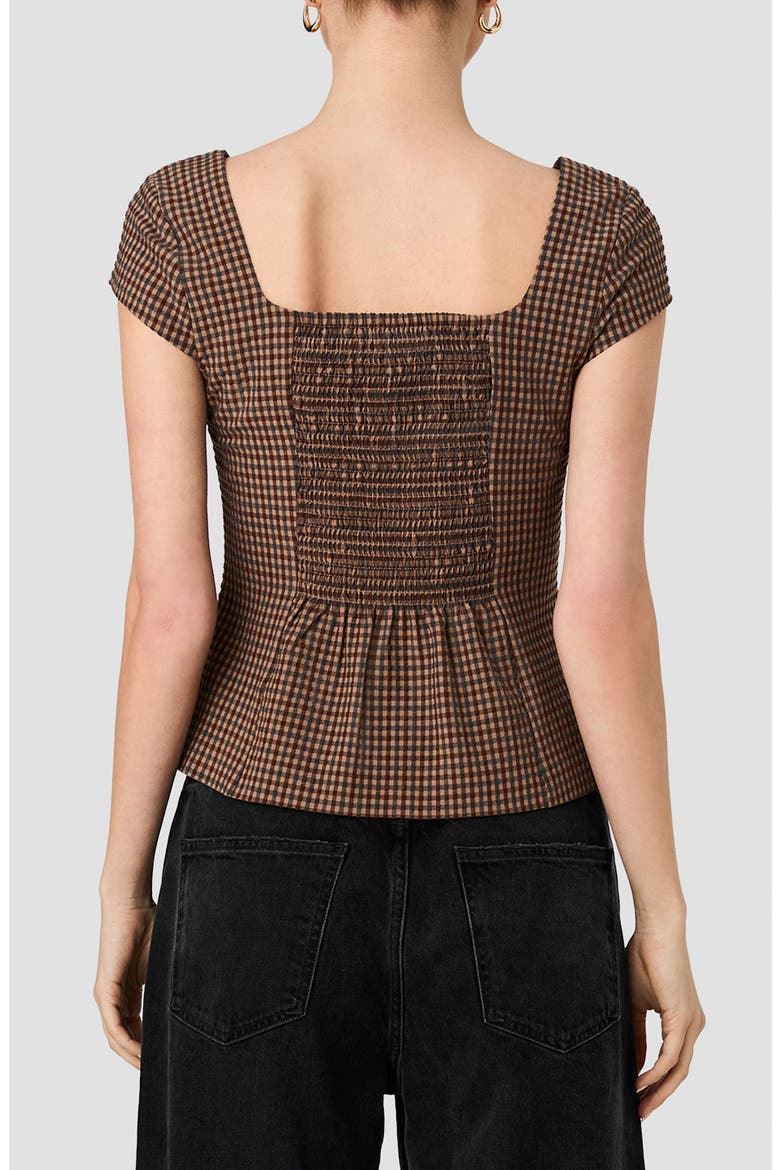 Diana Textured Gingham Top, Alternate, color, DIANA TEXTURED GINGHAM