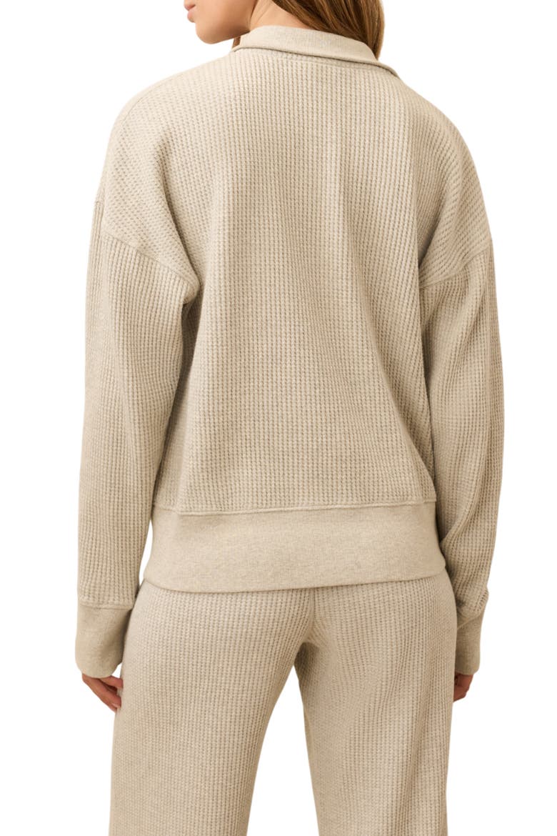 Surf Organic Cotton Waffle Henley, Alternate, color, LIGHT GREY HEATHER