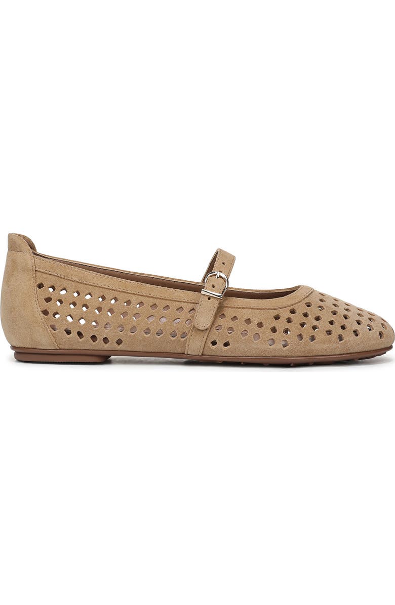Naturalizer Aria Perforated Flat, Alternate, color, Dune Dust Tan