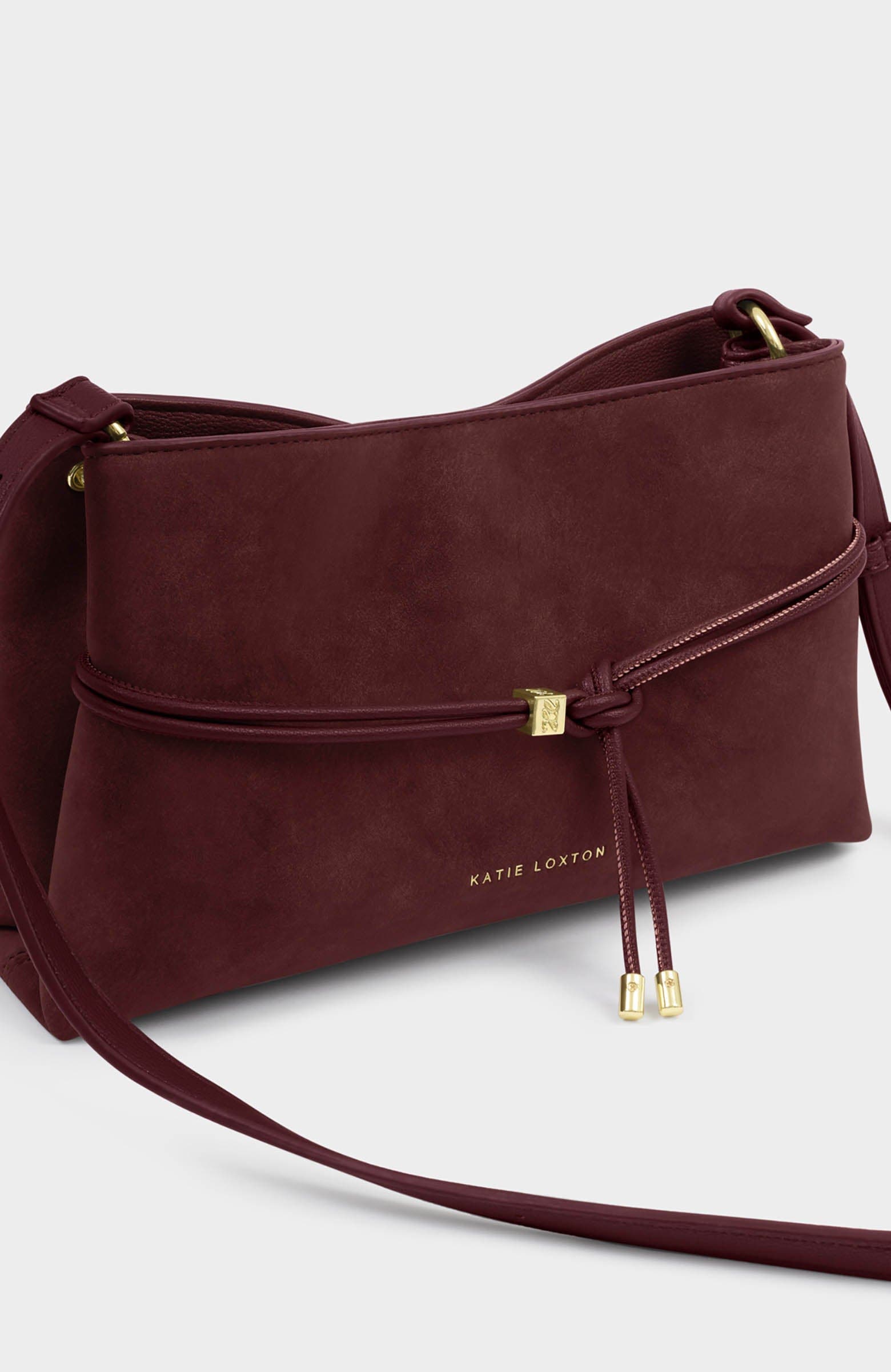 Lori Crossbody Bag, Alternate, color, Cherry Suedette