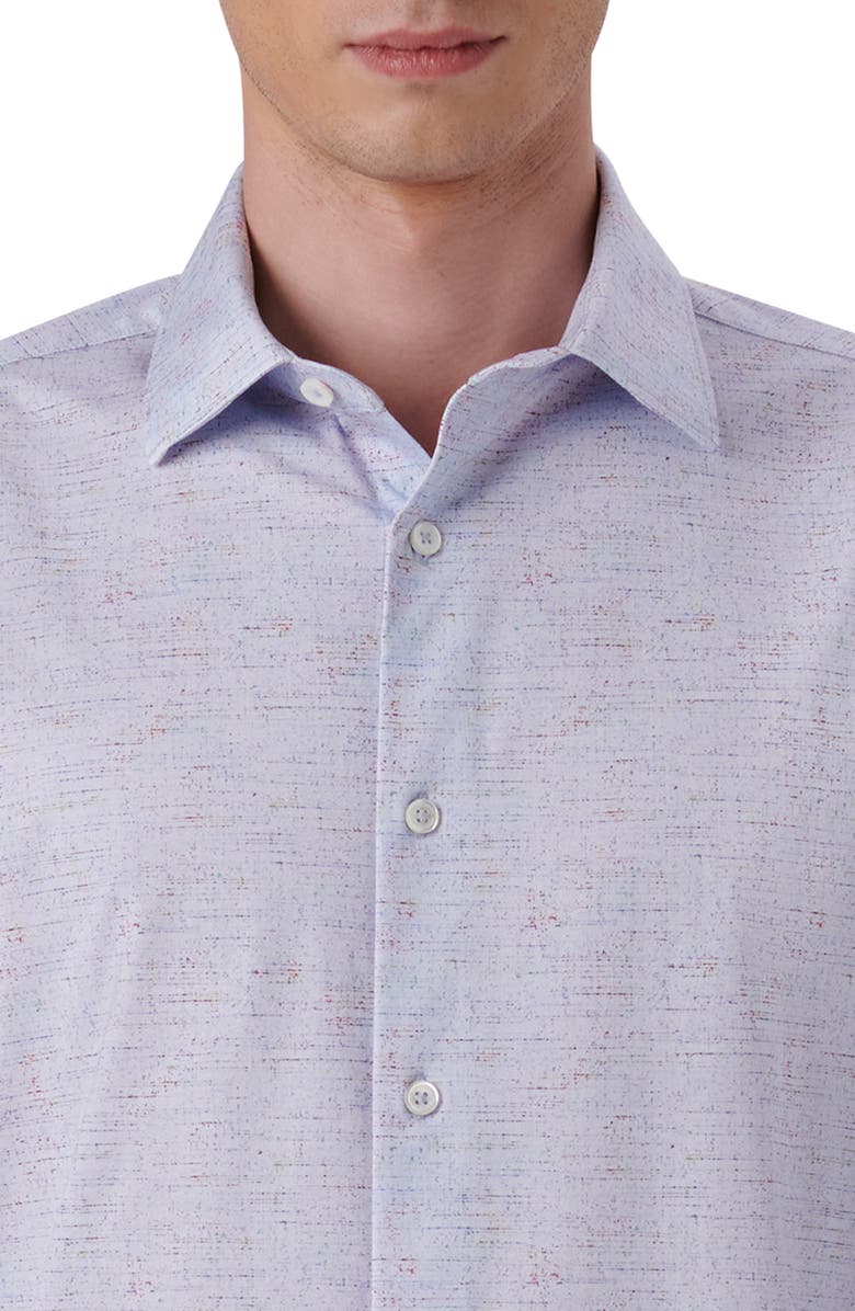 Bugatchi OoohCotton<sup>®</sup> Mélange Button-Up Shirt, Alternate, color,