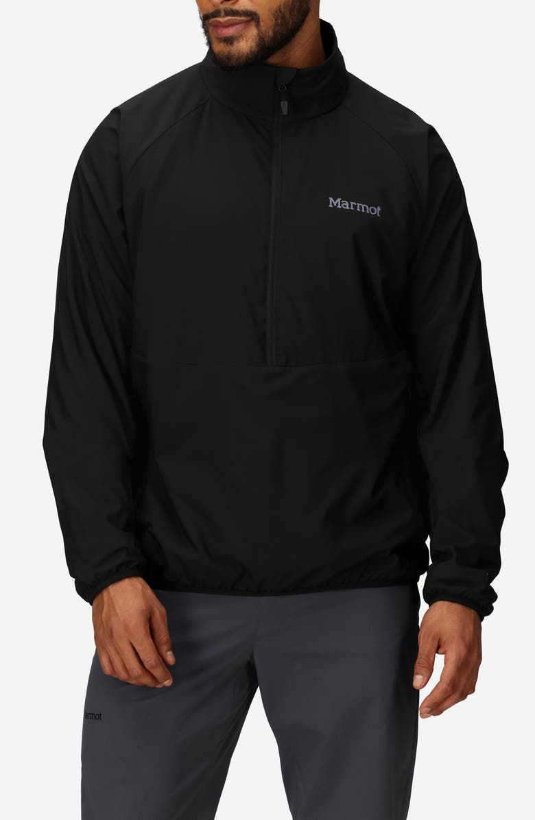 Marmot Aerothermal Half Zip Pullover, Main, color, Black