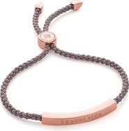 Monica Vinader Engravable Linear Friendship Bracelet