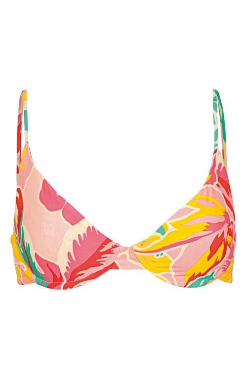Maaji Dream Garden Dainty Reversible Underwire Bikini Top In Multi