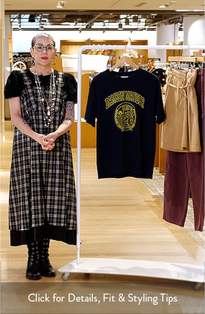 Collegiate Oversize Graphic T-Shirt, sales video thumbnail