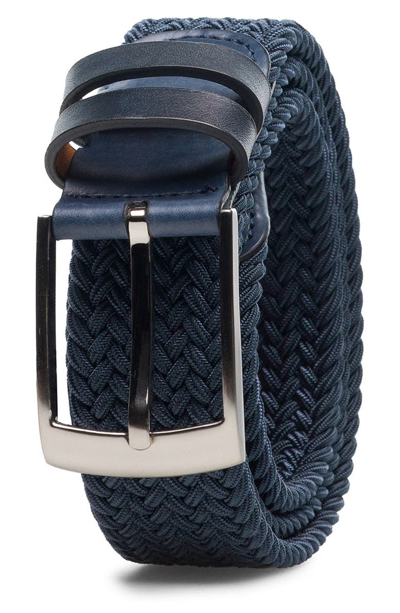 Magnanni Nadal Braided Belt, Main, color, Azul