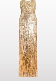 Jenny Packham Cesonia Embellished Strapless Maxi Dress