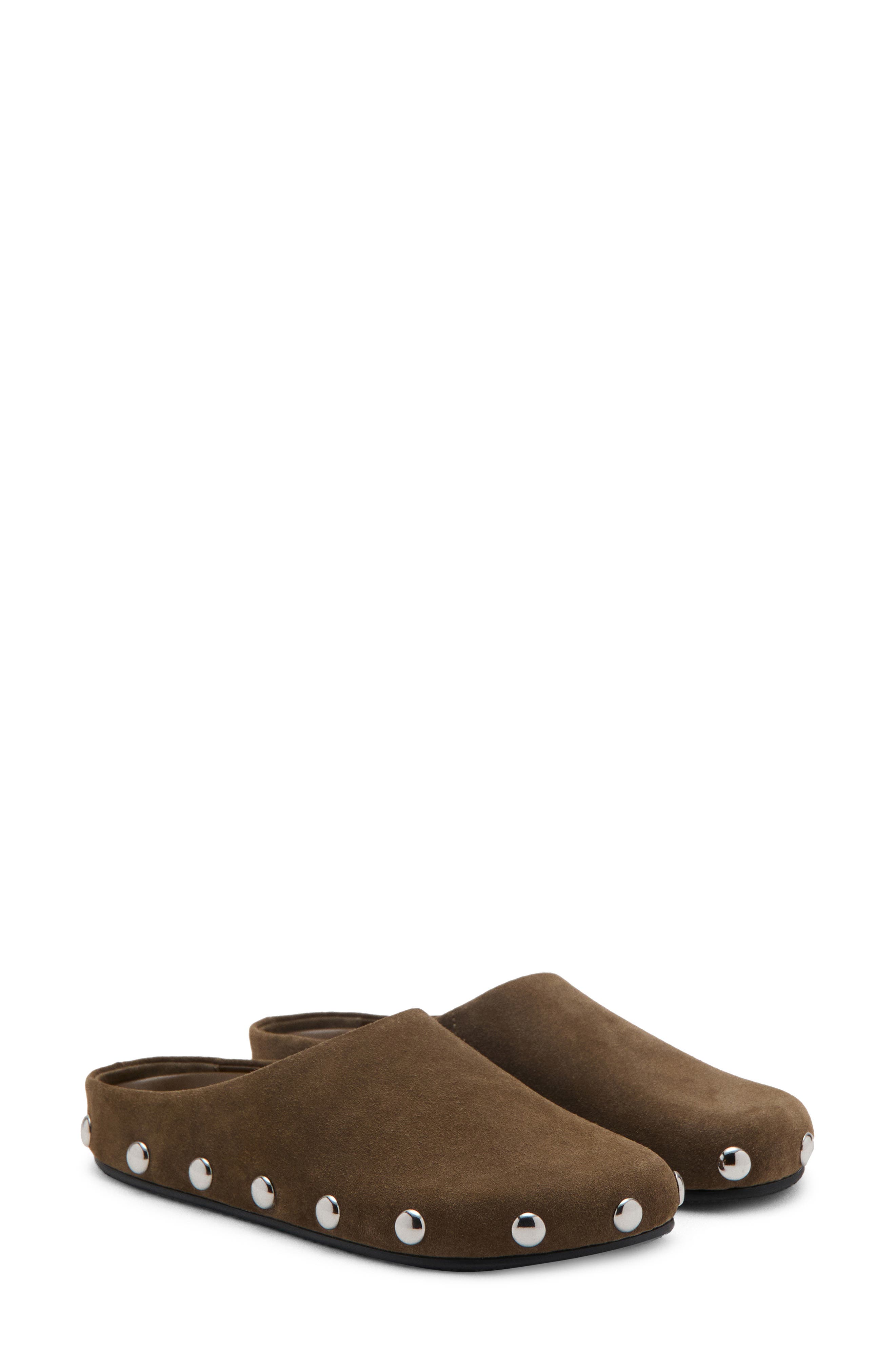 MANGO Studded Mule, Main, color, Sand