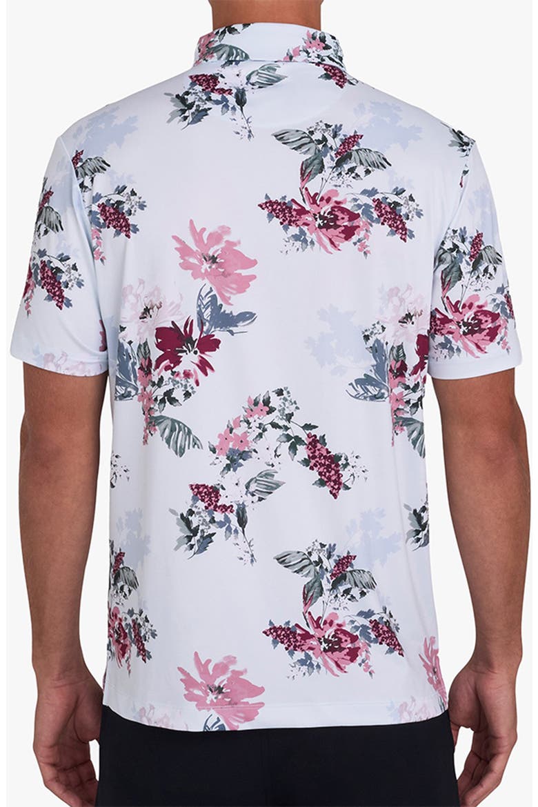 Core Floral Performance Golf Polo, Alternate, color, GO TO THE GARDEN - FOXGLOVE