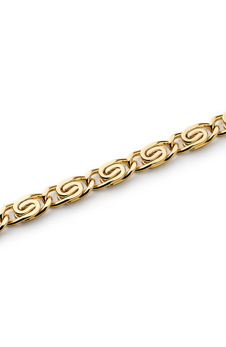Ana Luisa Gold Chain Bracelet - Navy Bracelet, Alternate, color, 
