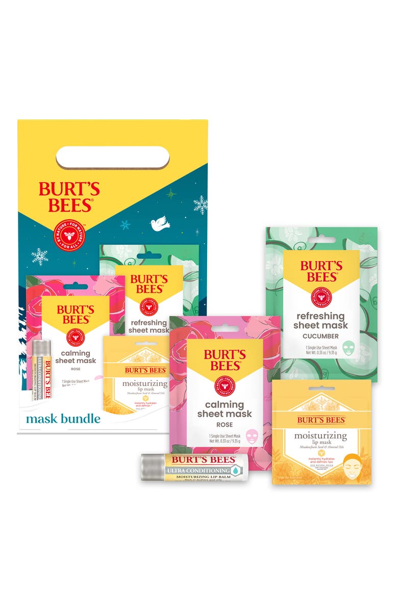 Burt's Bees 6-Pack Masks Gift Set, Main, color, 