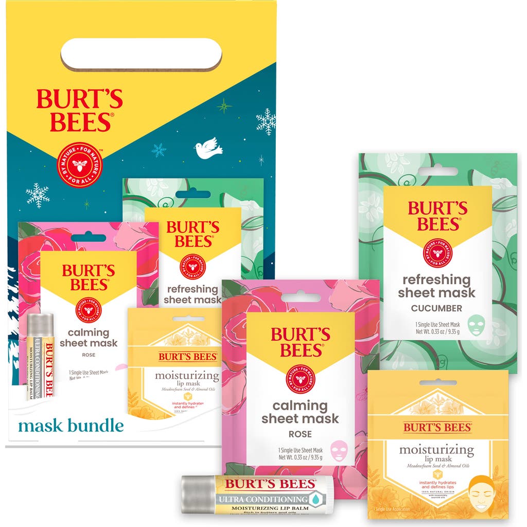 Burt's Bees 6-pack Masks Gift Set In Transparent