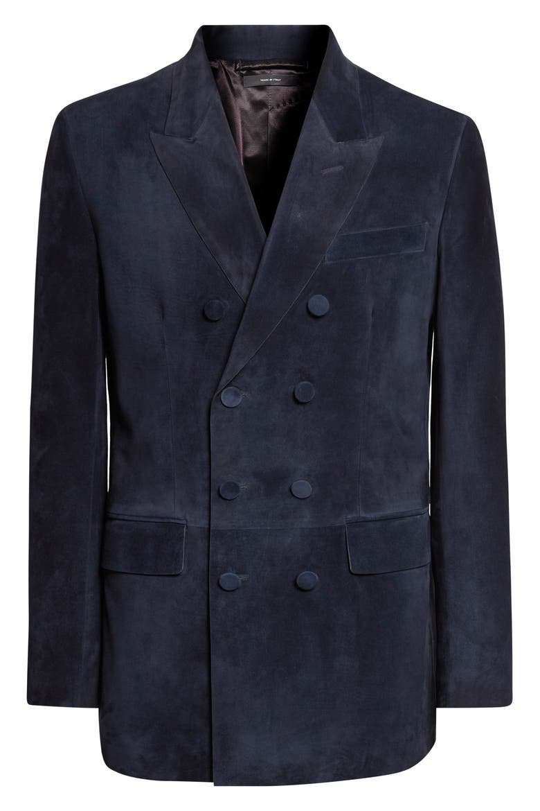 Cashmere Suede Peacoat, Alternate, color, NAVY