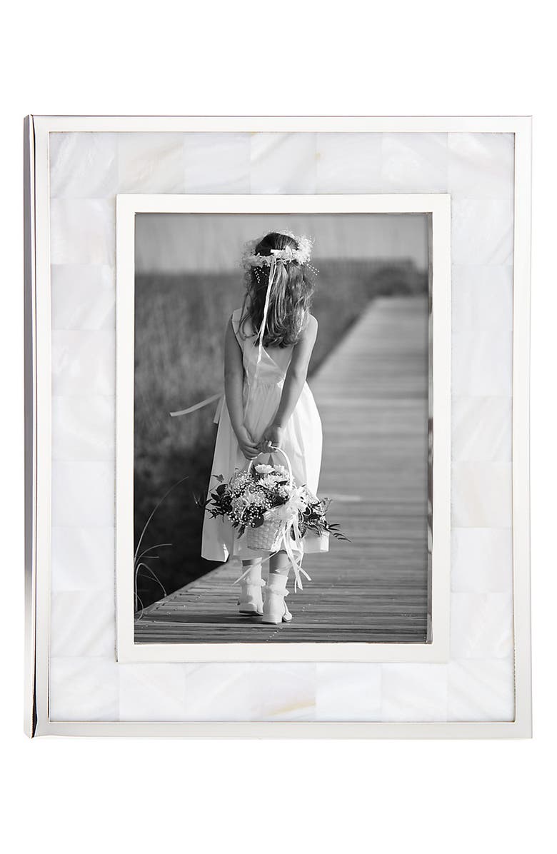 Reed & Barton Mother-of-Pearl Inlay Picture Frame, Alternate, color, 