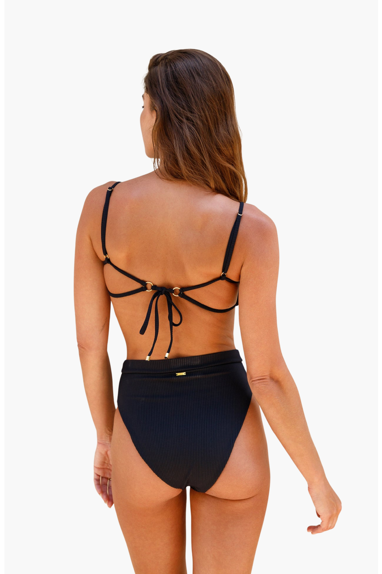 Santorini Rib Bottom, Alternate, color, Black Rib