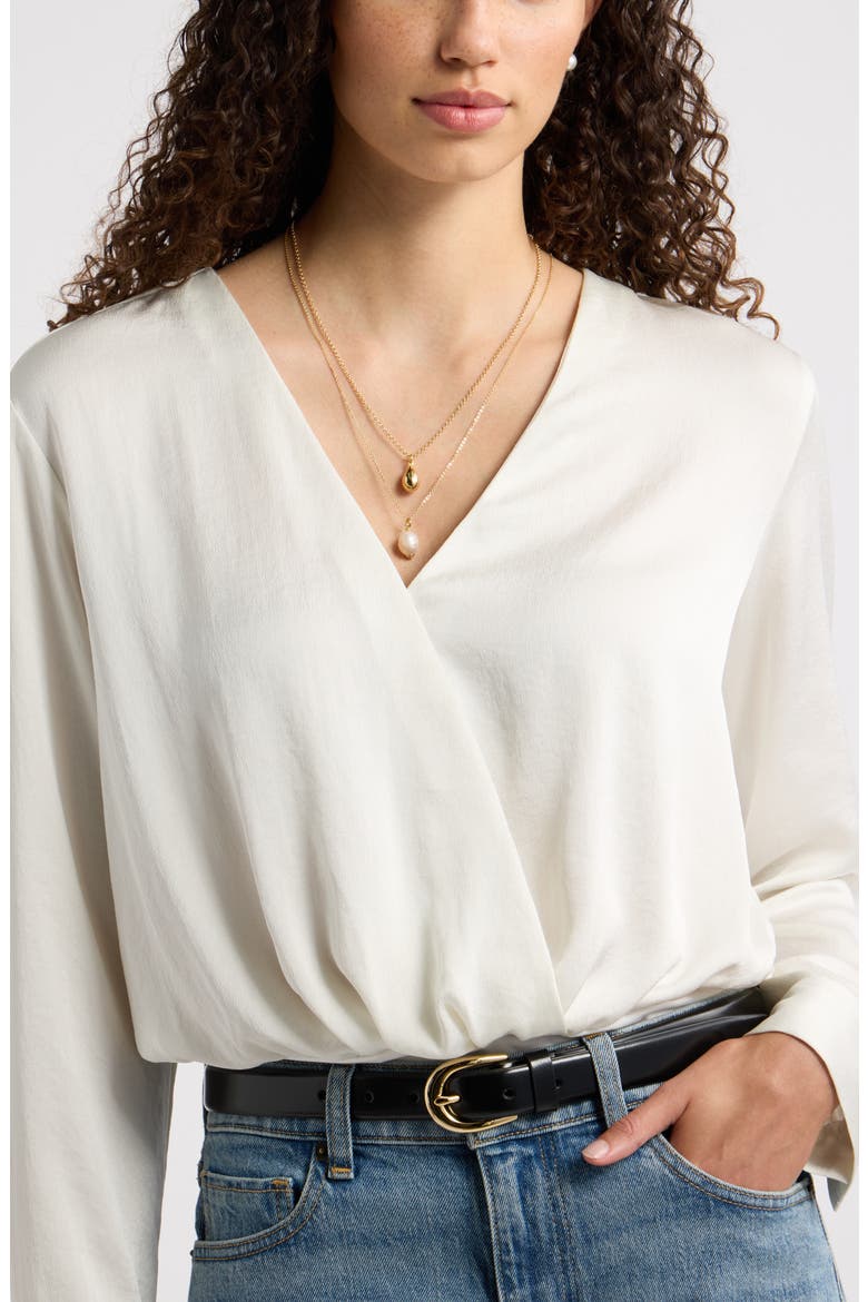 Demi Fine Layered Freshwater Pearl Pendant Necklace, Alternate, color, WHITE- 14K GOLD PLATED