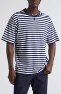 Dolce&Gabbana Embroidered Logo Stripe Stretch Cotton T-Shirt