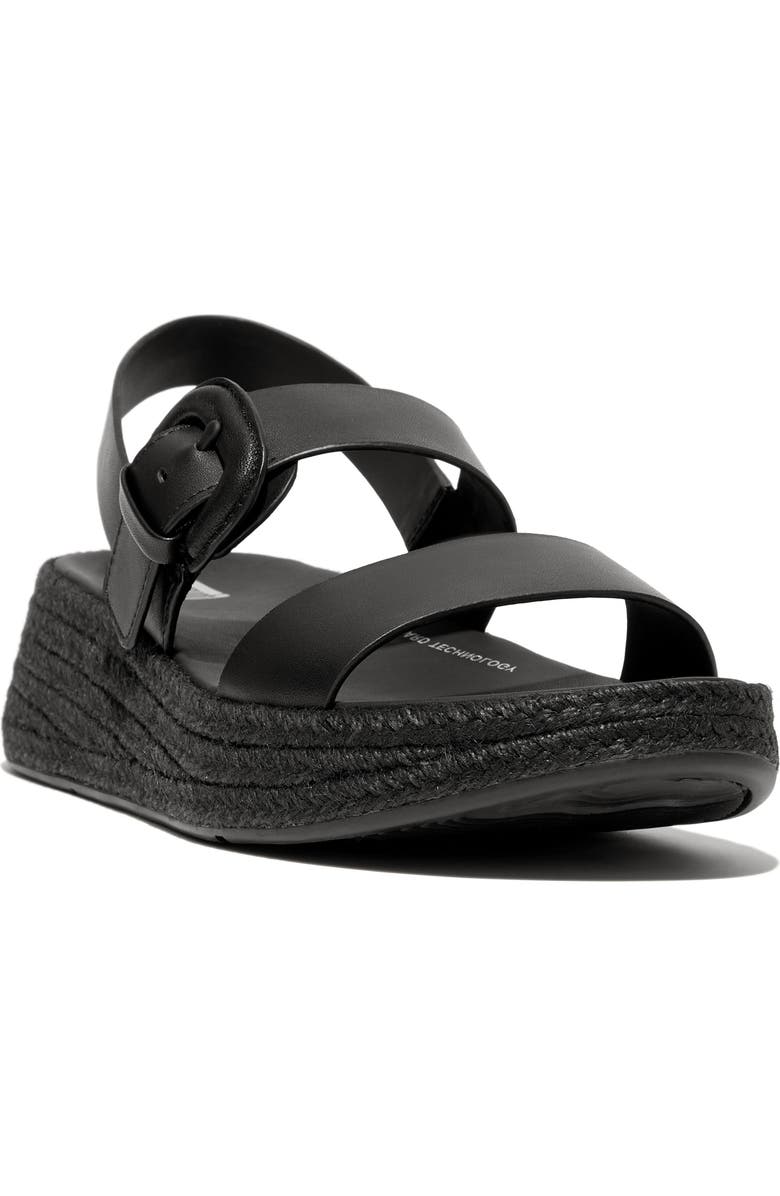 FitFlop F-Mode Espadrille Platform Slingback Sandal, Main, color,