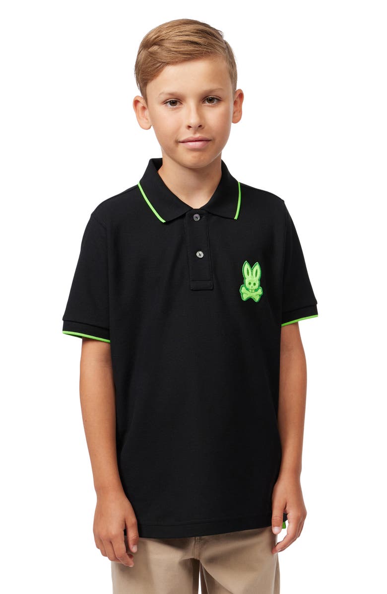Psycho Bunny Kids' Cleveland Piqué Polo, Alternate, color, 