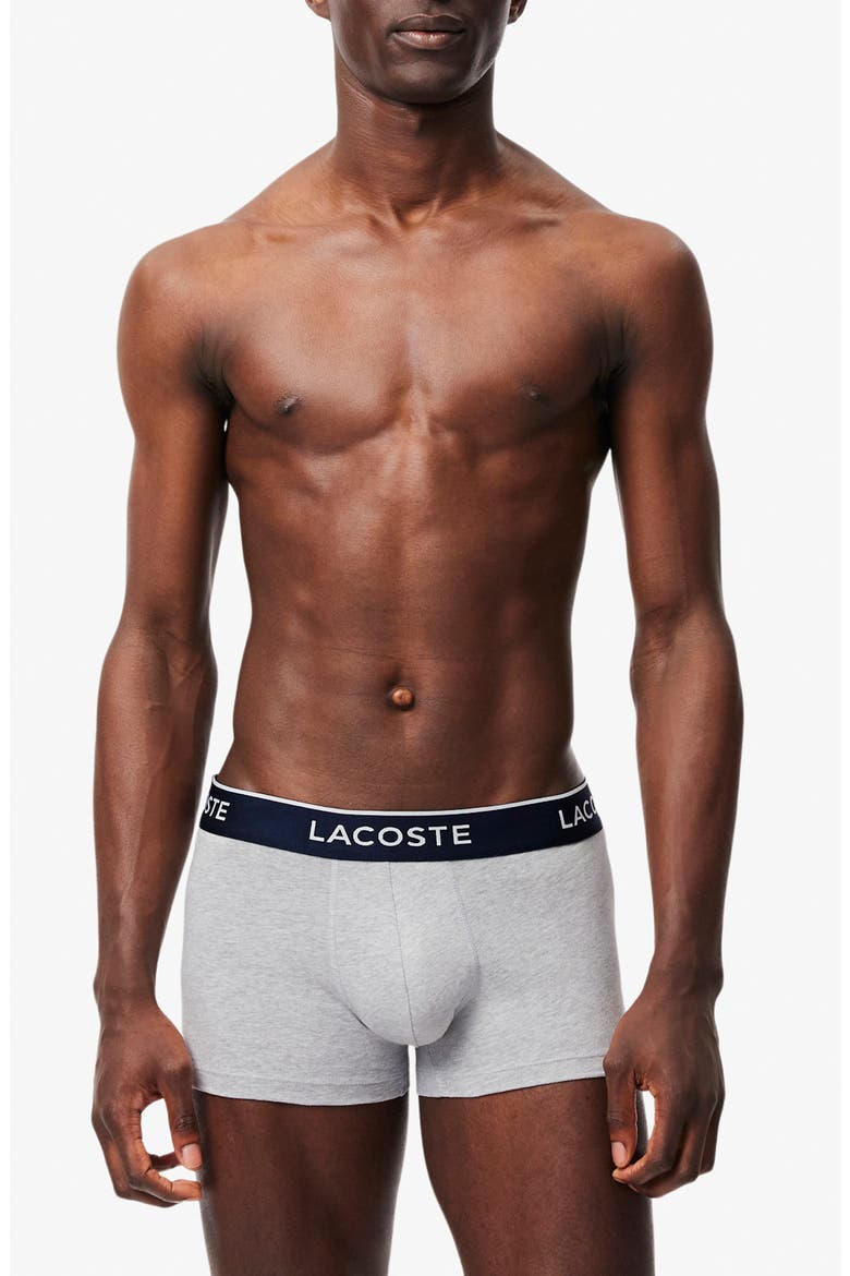 3-Pack Stretch Cotton Boxer Briefs, Main, color, SILVER CHINE