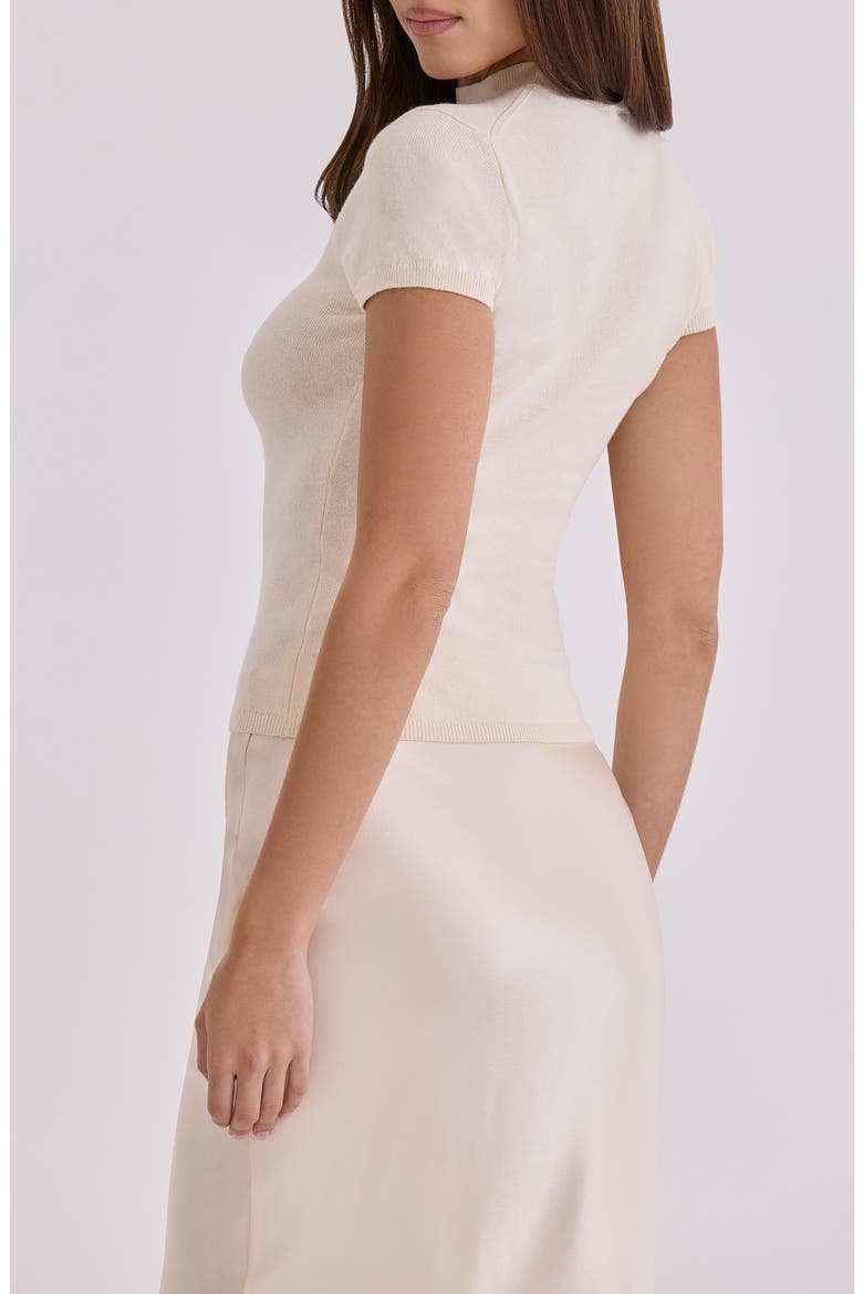 Tamra Short Sleeve Sweater, Alternate, color, IVORY