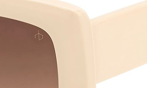 Rag & Bone 54mm Gradient Rectangular Sunglasses In Brown