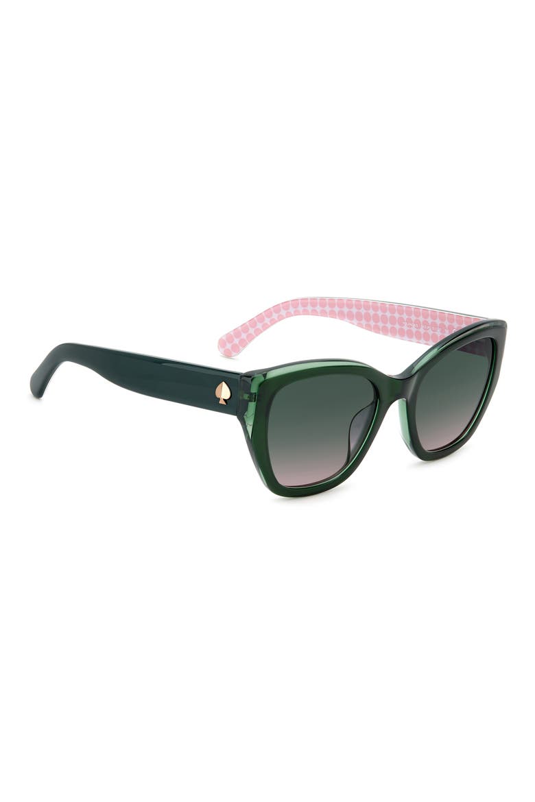 yolanda 51mm polarized gradient cat eye sunglasses, Alternate, color, 01ED-JP