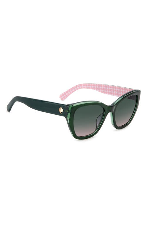 Kate Spade New York Yolanda 51mm Polarized Gradient Cat Eye Sunglasses In Multi