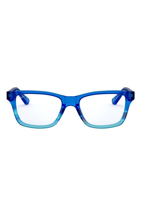 Kids' 48mm Rectangular Optical Glasses