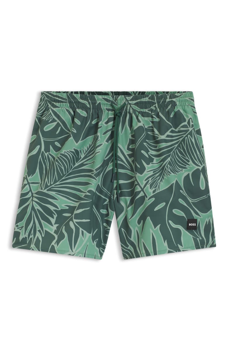 Pirhana Swim Trunks, Alternate, color, OPEN GREEN