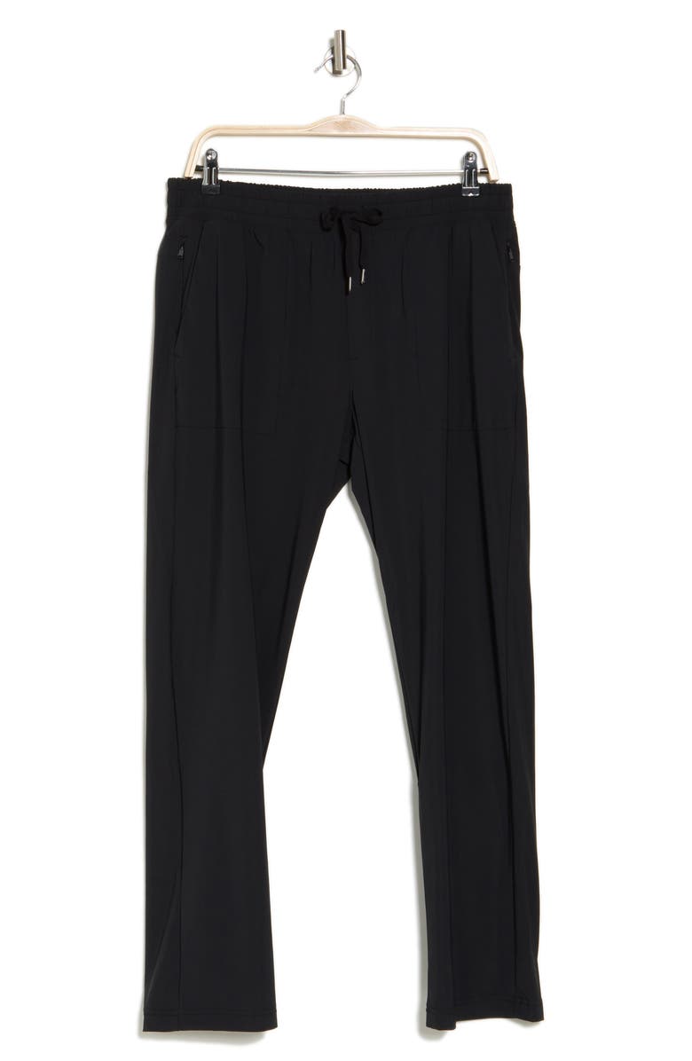 90 DEGREE BY REFLEX Warp En Route Commuter Pants, Main, color, Black