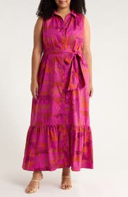SUGARLIPS In the Jungle Cileah Cotton Maxi Shirtdress