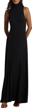 Lauren Ralph Lauren Sleeveless Stretch Jersey Maxi Dress