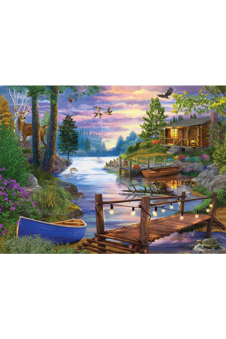Footbridge 1000 piece Jigsaw Puzzle for Adults, Alternate, color, Multicolor