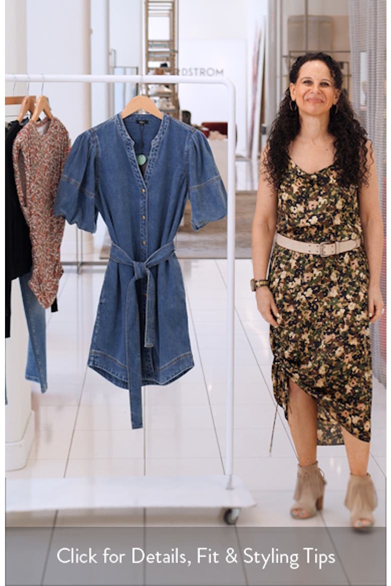 Kingsley Denim Snap-Up Dress video