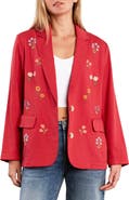 Billy T Wild Blossom Embroidered Blazer