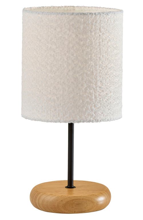 ADESSO LIGHTING Brielle Table Lamp in Natural Wood /Black 