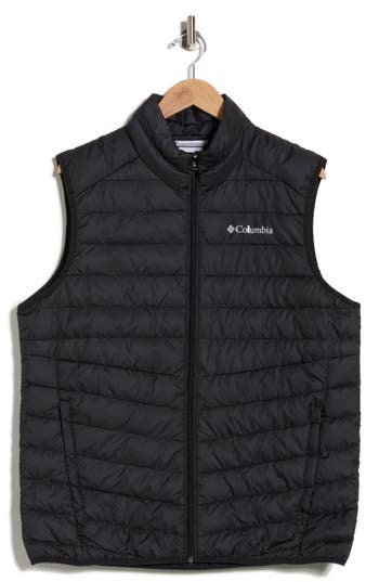 Columbia Foster Falls Water Repellent Puffer Vest In Black
