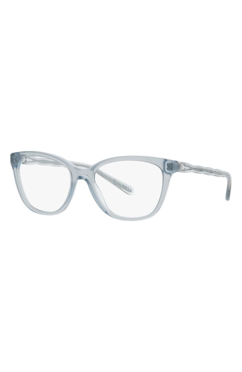 COACH 53mm Square Optical Glasses, Alternate, color, Lilac
