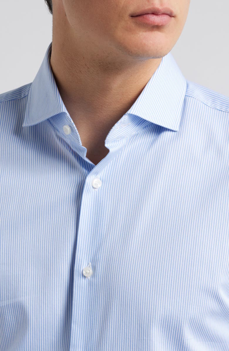 Hank Slim Fit Stripe Dress Shirt