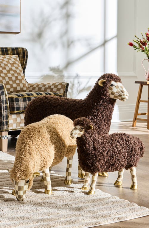 Mackenzie-childs Mackenzie Childs Large Bouclé Sheep In Brown