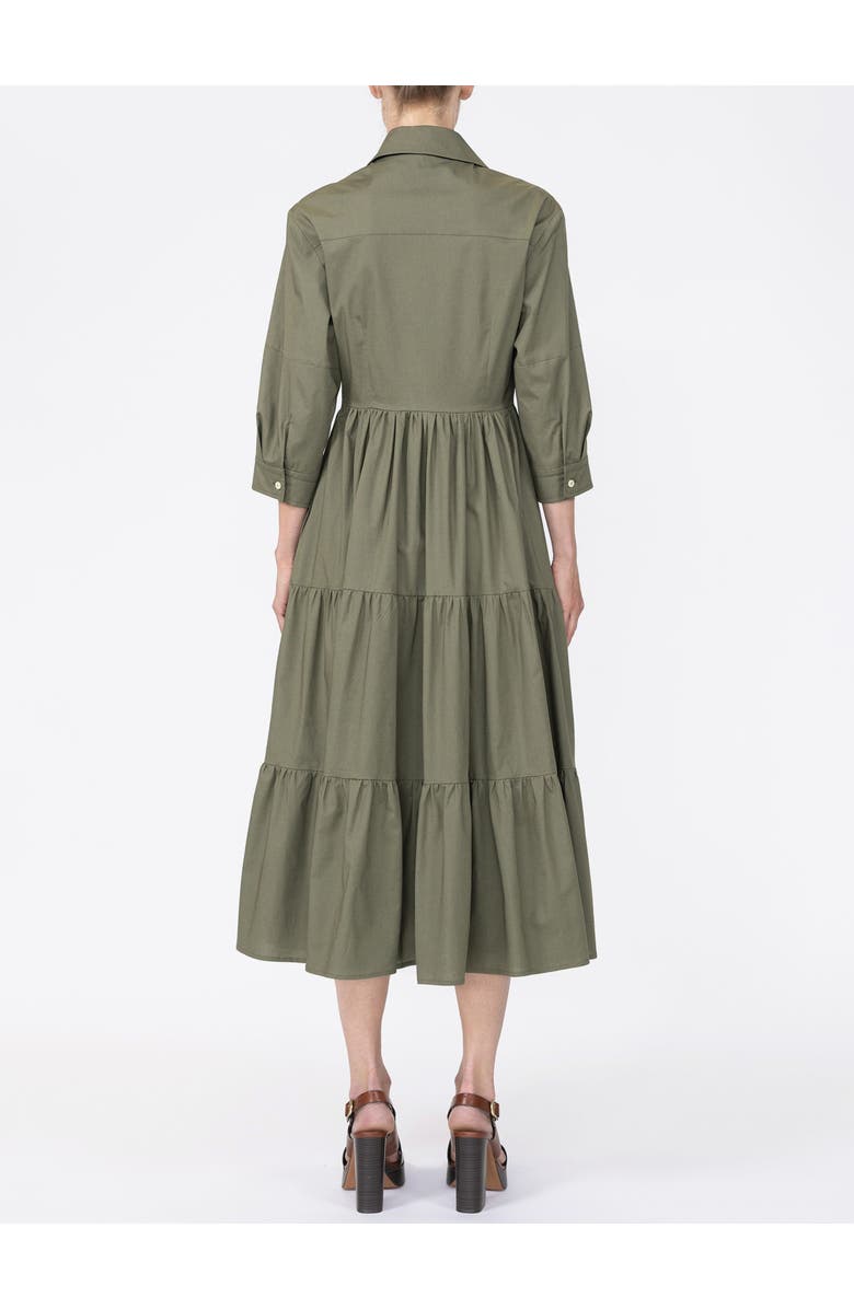 Callas Milano Marseille Tiered dress, Alternate, color, Olive