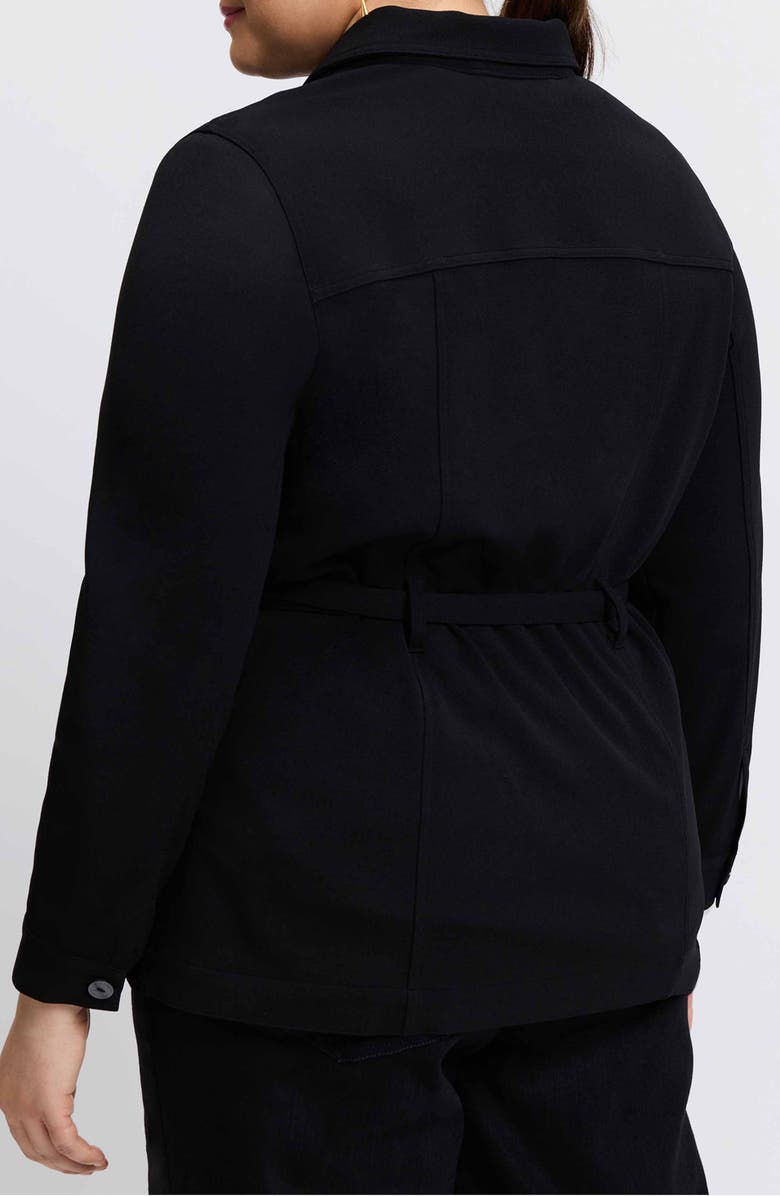 Foxcroft Stella Crepe Knit Utility Jacket, Alternate, color, 